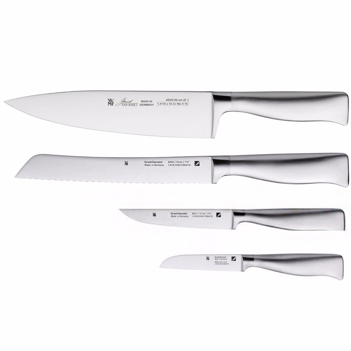 Набор ножей 4 предмета с подставкой Grand Gourmet